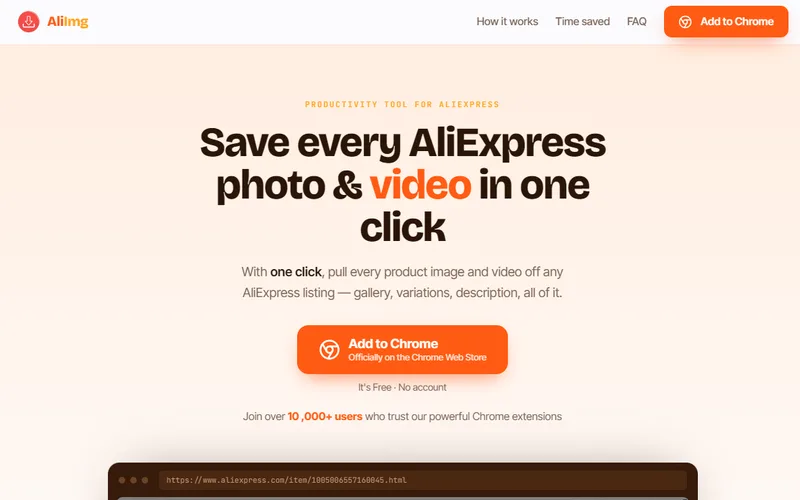 Screenshot of Aliexpress Download Image