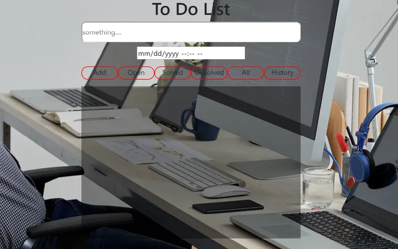 Screenshot of To Do List